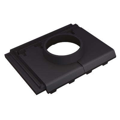 Tuile à douille double D. 150mm Régence RG114 Noir 3G