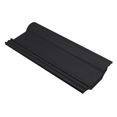 Demi-tuile Double Romane 180 x 420mm DY022 Noir 02