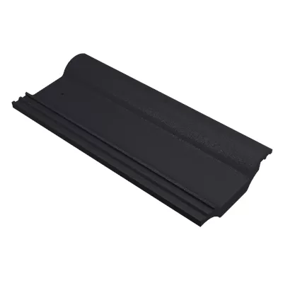 Demi-tuile Double Romane 180 x 420mm DY022 Noir 02