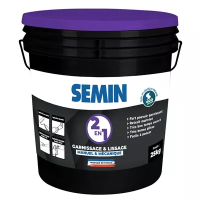 Enduit polyvalent de garnissage & lissage intérieur seau 10kg