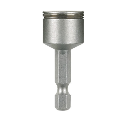 Douille acier H13 queue 1/4 + clip p/ vis tête héxagonale