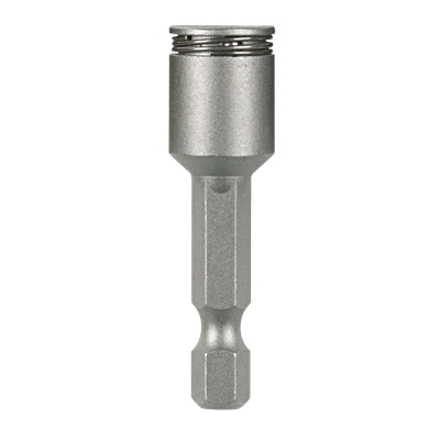 Douille acier H8 queue 1/4 + clip p/ vis tête héxagonale