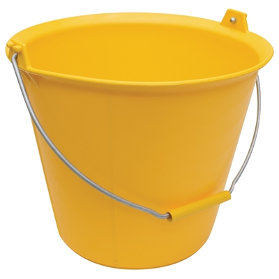 Seau Pro 13L poignée et ergots anse de 5.3mm Jaune