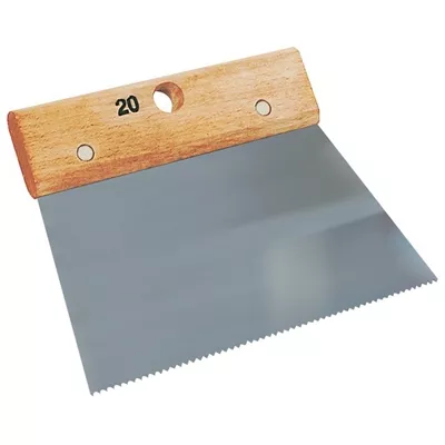 Peigne à colle 20cm dents isoceles 2.5mm