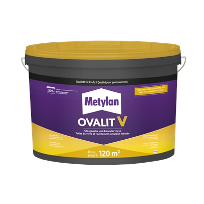 Colle pâte revêtements muraux Ovalit V Metylan seau 18kg