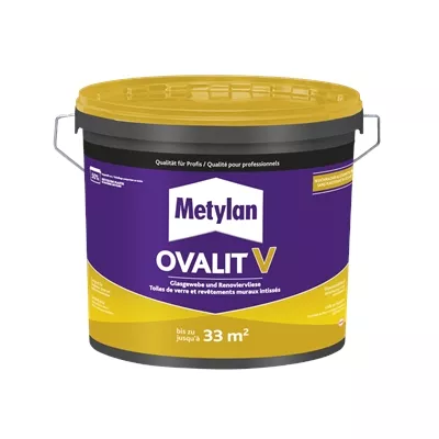 Colle pâte revêtements muraux Ovalit V seau 5kg