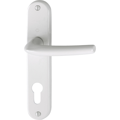 Poignee alu San Diego trou de cylindre I Epoxy Blanc R.3538076