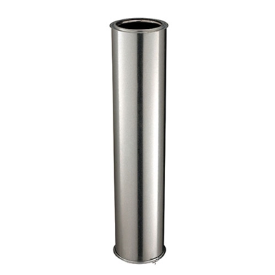 Conduit élément droit isolé inox-galva D. 230mm 1.33ml ED1330230