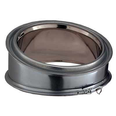 Elément de coude isolé inox-galva D. 230mm 15° EC15230