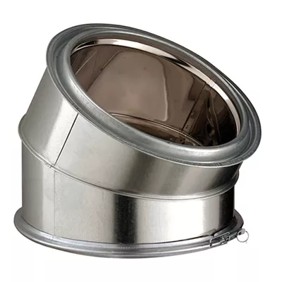 Elément de coude isolé inox-galva D. 230mm 30° EC30230