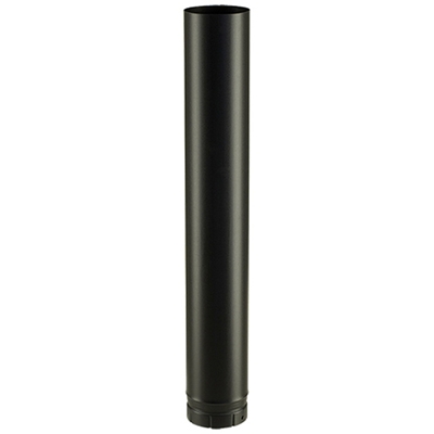 Tuyau émaillé Noir Long 1000 p/ Conduit Emaillé diam. 150mm réf. LG 1000-150 ENM