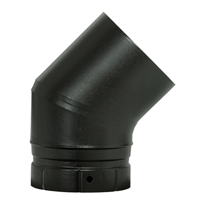 Coude à segment émaillé 45° p/ Conduit Emaillé diam. 180mm réf. CDS 45-180 ENM