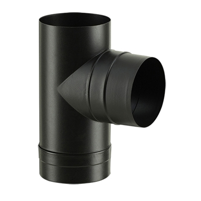 Té Tampon émaillé Noir diam. 180mm M réf. TE TP 180 ENM