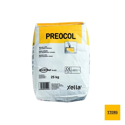Mortier colle p/ béton cellulaire Ytong Fix N200 (Préocol) sac 25kg
