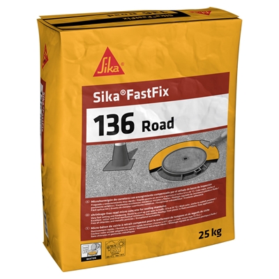 Micro-béton p/ scellement & réparation s/ voirie Sika Fastfix 136 Road sac 25kg Noir
