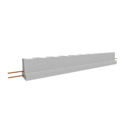 Poutrelle béton précontrainte RSE 135 (sans étai) ht. 127mm 3.90ml Rector