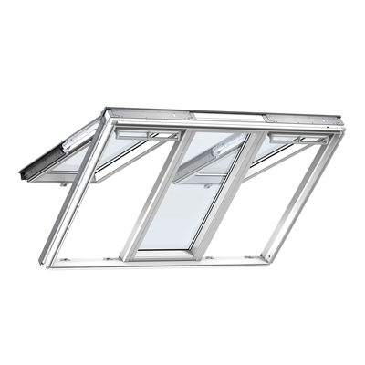 Verrière Atelier 3en1 à projection WhiteFinish GPLS FFKF06 188 x 118cm Confort 2076