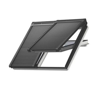 Volet roulant rigide solaire SSLS FFK06 0000S p/ Verrière Atelier 2en1 127 x 118cm