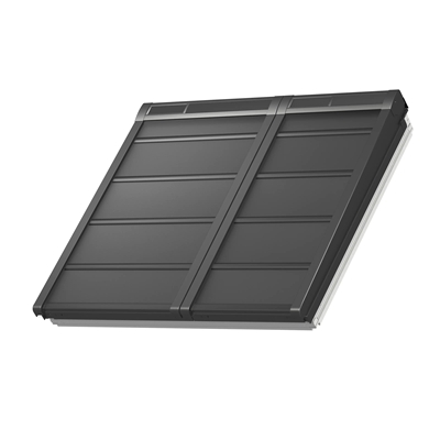 Volet roulant souple solaire SSSS FFK06 0000S p/ Verrière Atelier 2en1 127 x 118cm