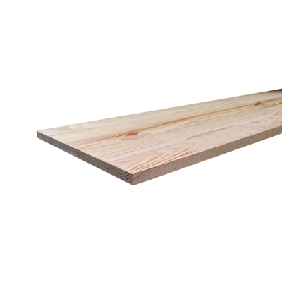 Tablette pin rustique panneauté ép. 22 x 400mm 2.40ml