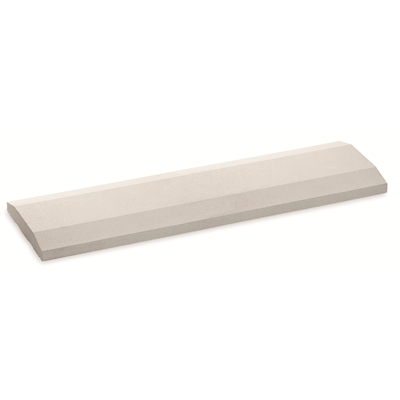 Chaperon de mur béton Dry-Cast p/ platine ép. 32-50mm x 30cm 1.00ml LAM-300B Blanc