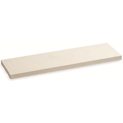 Chaperon de mur plat béton Dry-Cast ép. 40mm x 30cm x 1.00ml LOM-300B Blanc