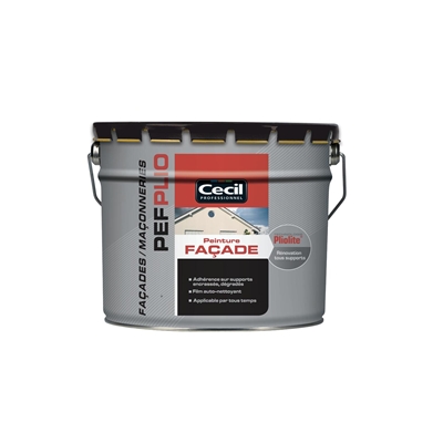 Peinture ext. pliolite finition façade PEFPLIO (PE F30) 10L Blanc