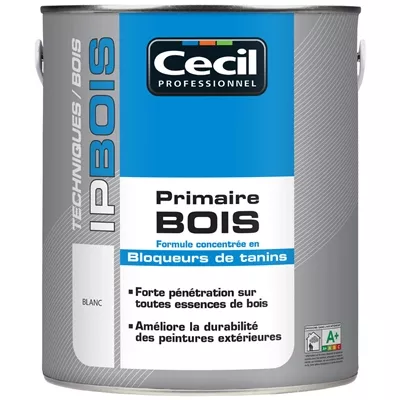 Peinture ext. impression bois IP Bois Primaire 0.5L Blanc