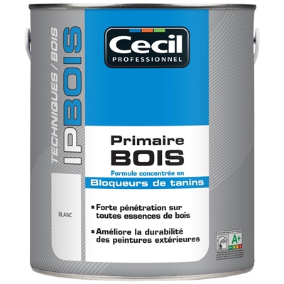 Peinture ext. impression bois IP Bois Primaire 2.5L Blanc