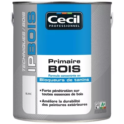 Peinture ext. impression bois IP Bois Primaire 2.5L Blanc