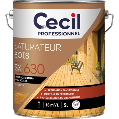 Saturateur ext. glycéro tous bois SX630 5L Chêne Clair