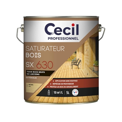 Saturateur ext. glycéro tous bois SX630 5L Naturel