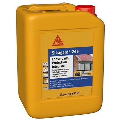 Hydrofuge oléofuge Sikagard 245 Conservado Protection Intégrale bidon 5L