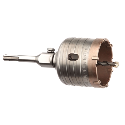 Trépan carbure Crusher attachement femelle M16 + adaptateur SDS+ D. 68mm