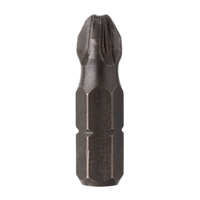 Embouts de vissage Pozidriv PZ2 Torsion lg. 25mm carré 1/4 blister de 5
