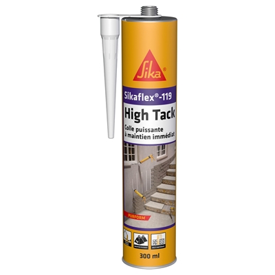 Colle rapide Sikaflex 119 High Tack Purform cartouche 300ml Blanc