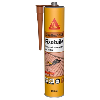 Mastic colle souple polyuréthane Sikaflex 155 Fixotuile Purform cartouche 300ml Terre Cuite