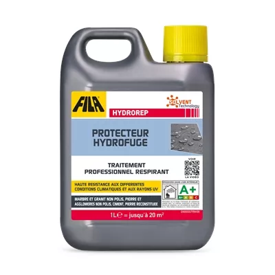 Protecteur hydrofuge p/ pierre & ciment solvant bidon 1L