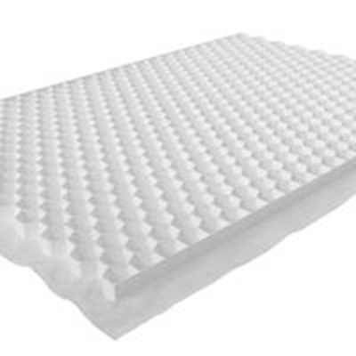 Plaque de stabilisation d'agrégats pliable Bau-Gravel ép. 30mm 120 x 160cm Blanc