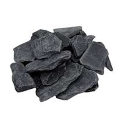 Gravier décoratif concassé Canadian Black Slate 30-60mm sac 25kg Gris Ardoise