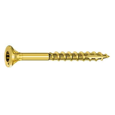 Vis bois-panneau T.F acier bichro. F.P Rocket TX20 D. 4.0 x 80mm boîte de 200
