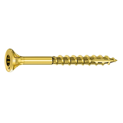 Vis bois-panneau T.F acier bichro. F.P Rocket TX25 D. 5.0 x 70mm boîte de 200