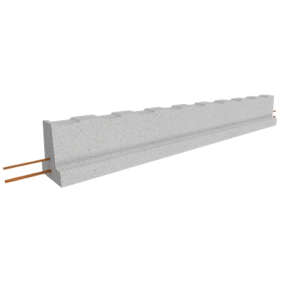 Poutrelle béton précontrainte RSE 133 (sans étai) ht. 130mm 2.70ml Rector