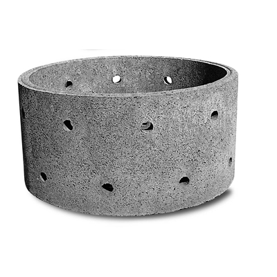 Buse béton perforé D. 900mm ht. 50cm Gris Legouez