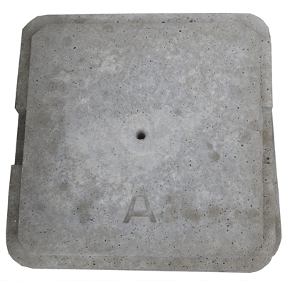 Couvercle beton arme emboitement 36 x 36cm ep. 50mm RC30 Legouez