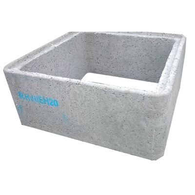 Rehausse beton emboitement 40 x 40cm ht.20cm RH40H20 Legouez