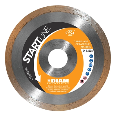 Disque diamant Startline CR60 D. 115mm al. 22.23mm coupe à sec carrelage-céramique