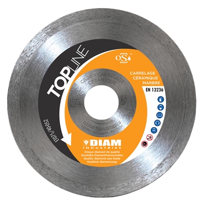 Disque diamant Startline CR80 D. 125mm al. 22.23mm coupe à sec carrelage-céramique