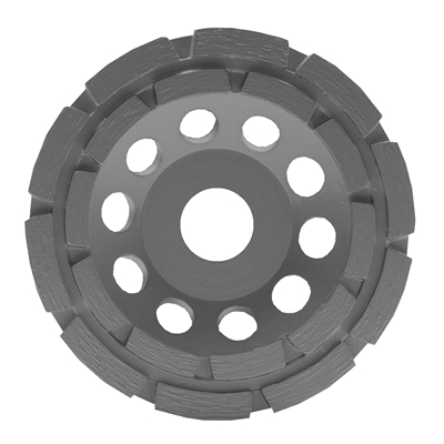 Plateau segments diamant P2 D. 125mm al. 22.23mm ponçage béton-époxy