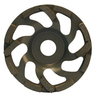 Plateau segments diamant PNZ D. 125mm al. 22.23mm ponçage béton-époxy